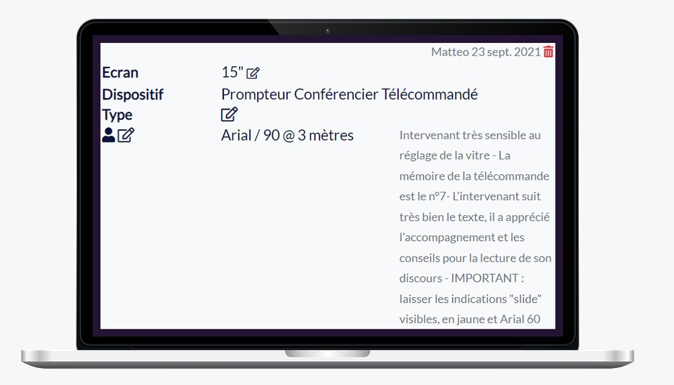 Solutions Prompteur - Prompteur conférencier télécommandé